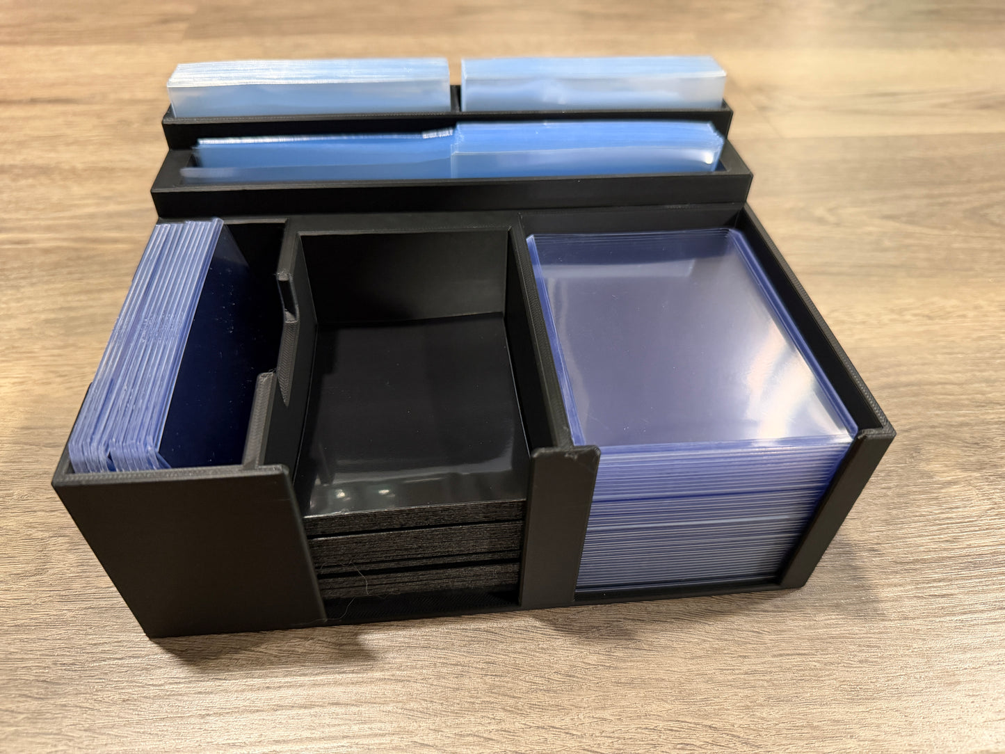Card Sleeving Station – Trading Card Double Sleeving Organizer for TCG | MTG (Magic the Gathering), Pokémon, Lorcana, Yu-Gi-Oh, etc.